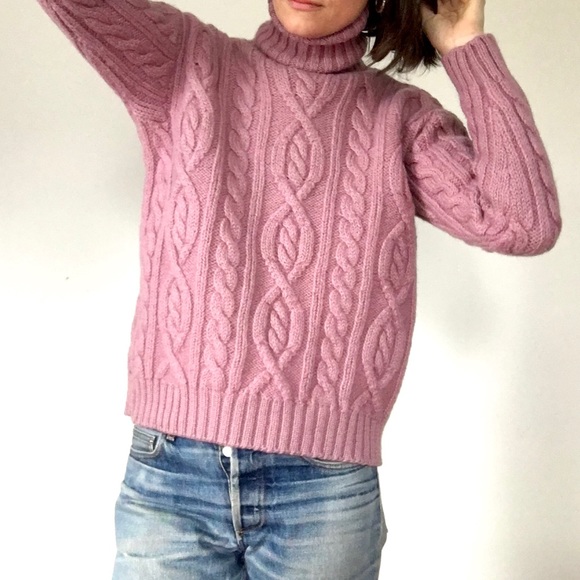 100% wool chunky turtleneck sweater - Picture 10 of 15